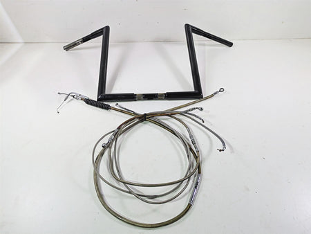 1998 Harley Touring FLHRCI Road King 16" Apehanger Handlebar & Lines Cables Set {{ shop.shopifyCountryName }} - Mototech271