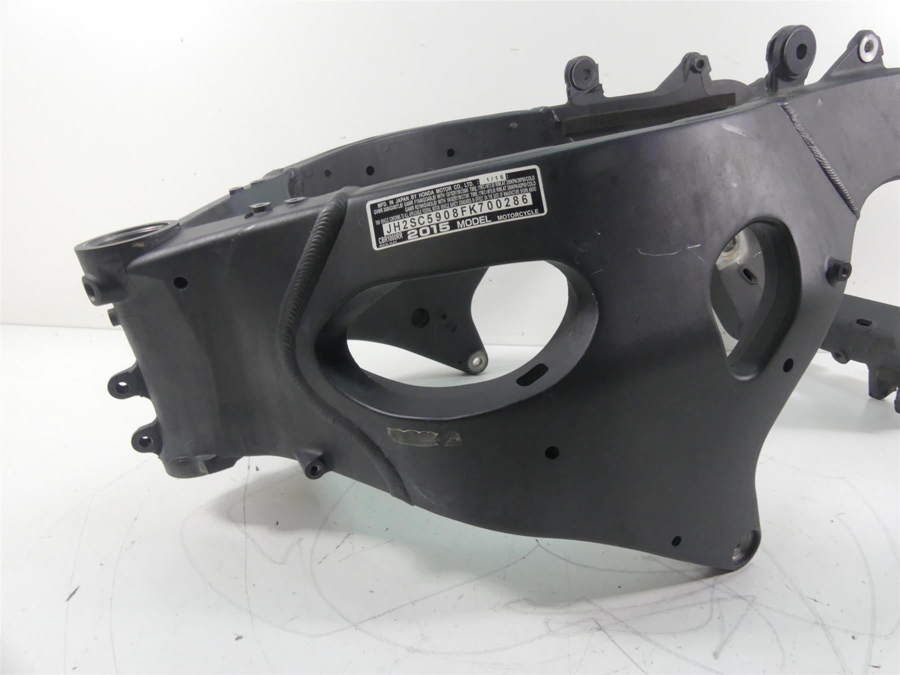 2015 Honda CBR1000 RR SC59 Straight Frame Chassis With Texas Salvage Title 50010-MFL-671ZA {{ shop.shopifyCountryName }} - Mototech271