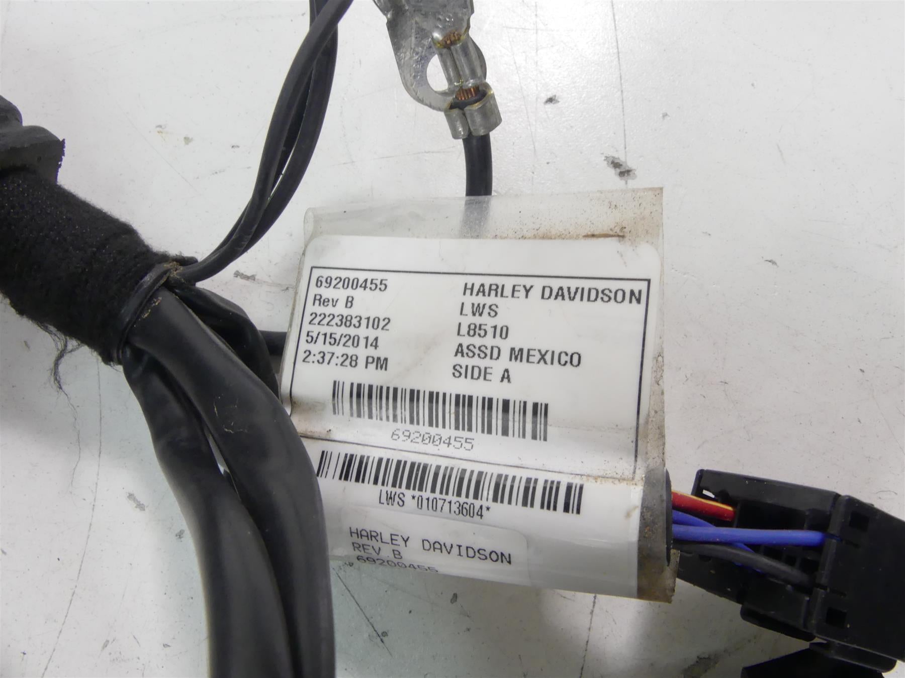 2014 Harley FXDL Dyna Low Rider Main Wiring Harness Loom Non-Abs 69200455 {{ shop.shopifyCountryName }} - Mototech271