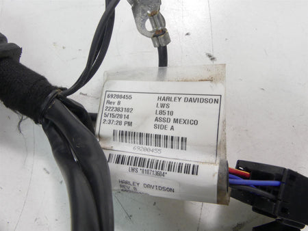 2014 Harley FXDL Dyna Low Rider Main Wiring Harness Loom Non-Abs 69200455 {{ shop.shopifyCountryName }} - Mototech271
