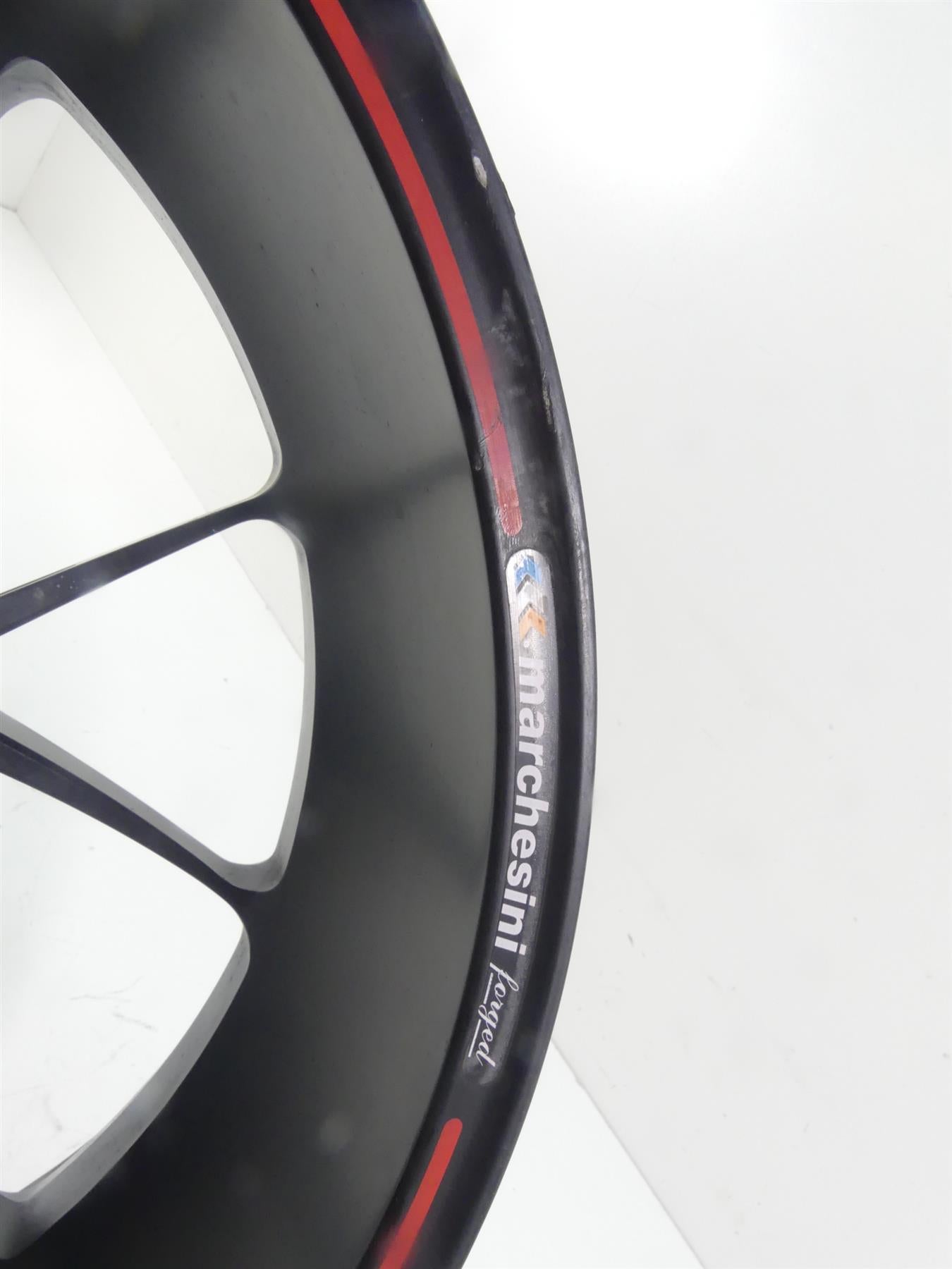 2008 Ducati 1098 S Rear Straight 17x6 Marchesini Forged Wheel Rim 50221251AB {{ shop.shopifyCountryName }} - Mototech271