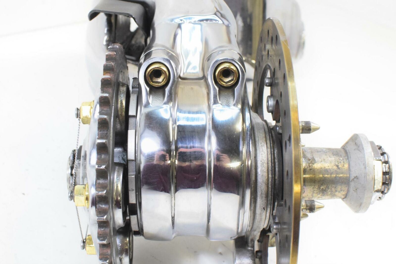2008 Ducati 848 Rear Polished Swingarm Swing Arm & Axle 37020762C 819Z0011A {{ shop.shopifyCountryName }} - Mototech271
