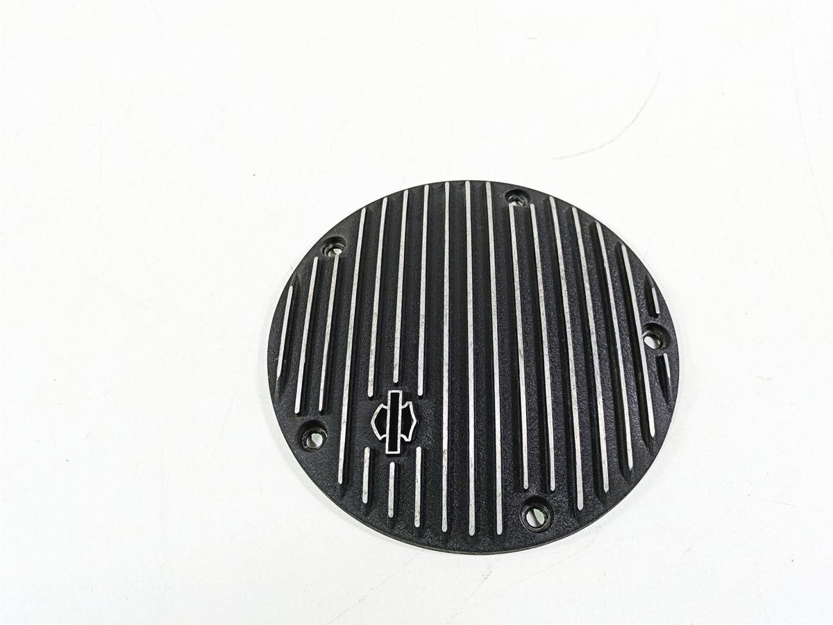 2008 Harley FLSTSB Cross Bones Black Fin Derby Cover 25454-01 {{ shop.shopifyCountryName }} - Mototech271