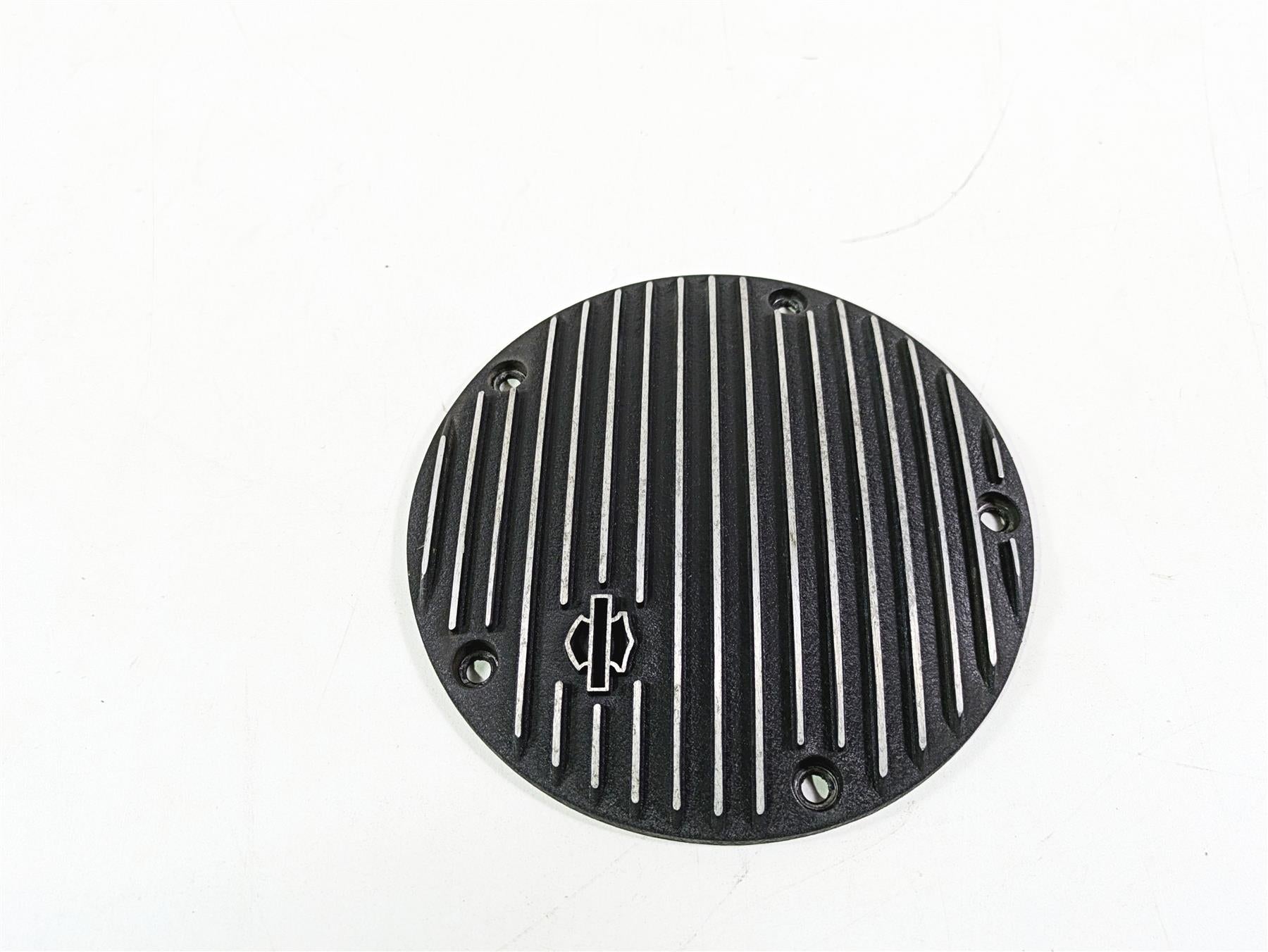 2008 Harley FLSTSB Cross Bones Black Fin Derby Cover 25454-01 {{ shop.shopifyCountryName }} - Mototech271