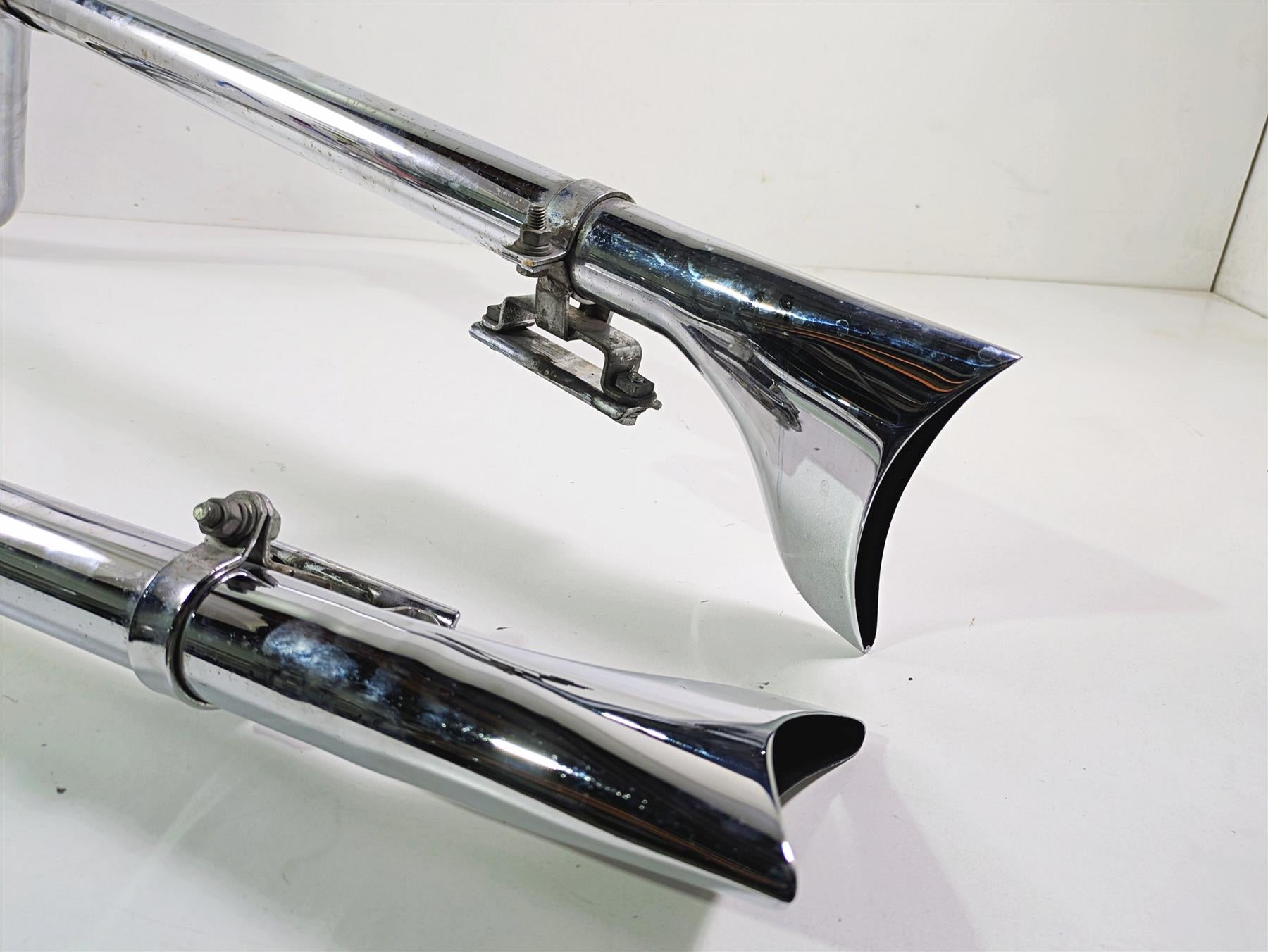 1998 Harley Touring FLHRCI Road King True Dual Fishtail Header Exhaust Set {{ shop.shopifyCountryName }} - Mototech271