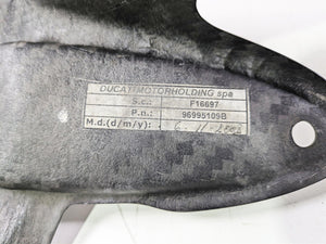 2009 Ducati Monster 1100 S Rear Carbon Fiber Fender Mud Flap 96995109B
