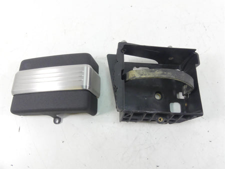 2009 Harley FXDF Dyna Fat Bob Battery Tray & Black Wrinkle Cover 70379-06B {{ shop.shopifyCountryName }} - Mototech271