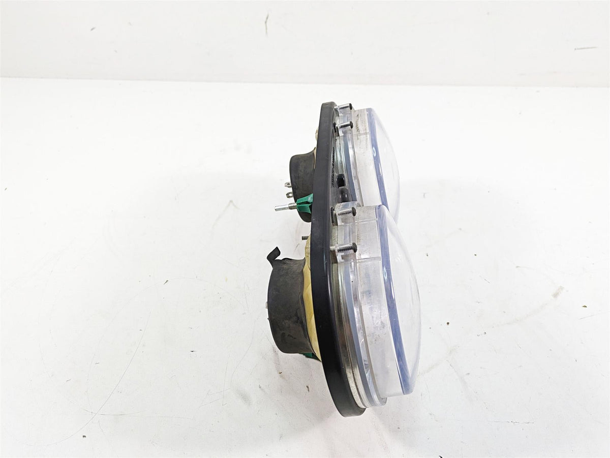2011 Harley Touring FLTRU Road Glide Dual Headlight Head Lamp Set -Read 67775-10 {{ shop.shopifyCountryName }} - Mototech271