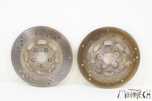 1991 Harley Touring FLHTC Electra Glide Front Brake Rotor Disc SET 44136-92 | Mototech271
