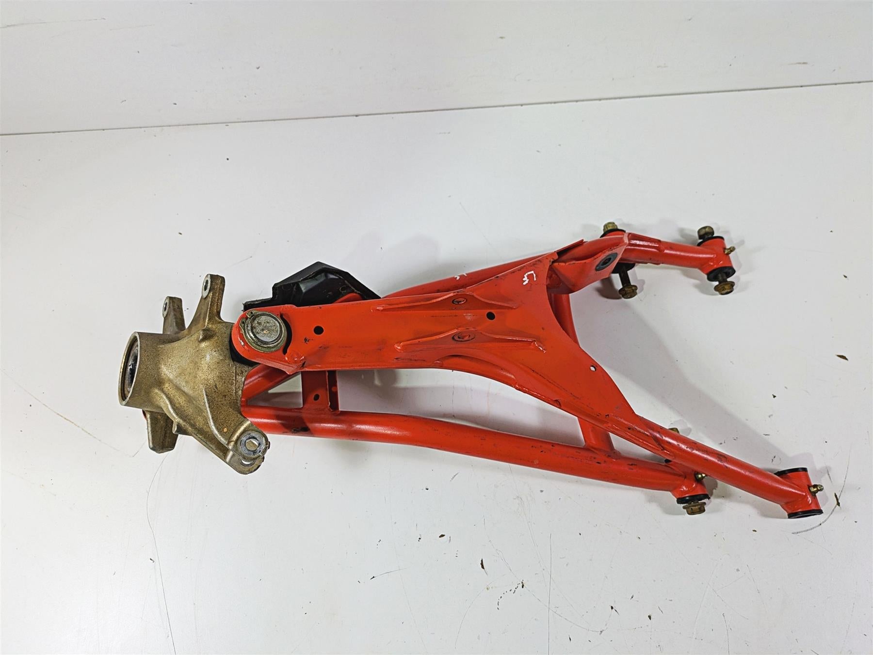 2022 Can-Am Defender XMR HD10 Front Left Control Arm Knee Magma Red 706204747 {{ shop.shopifyCountryName }} - Mototech271