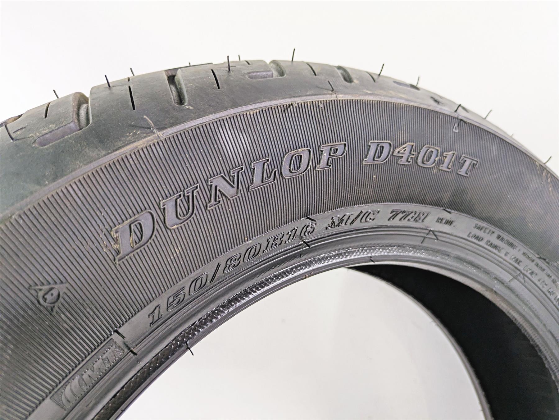 Unused Rear Harley Motorcycle Tire Dunlop D401T 150/80B16 77H 43200063A {{ shop.shopifyCountryName }} - Mototech271