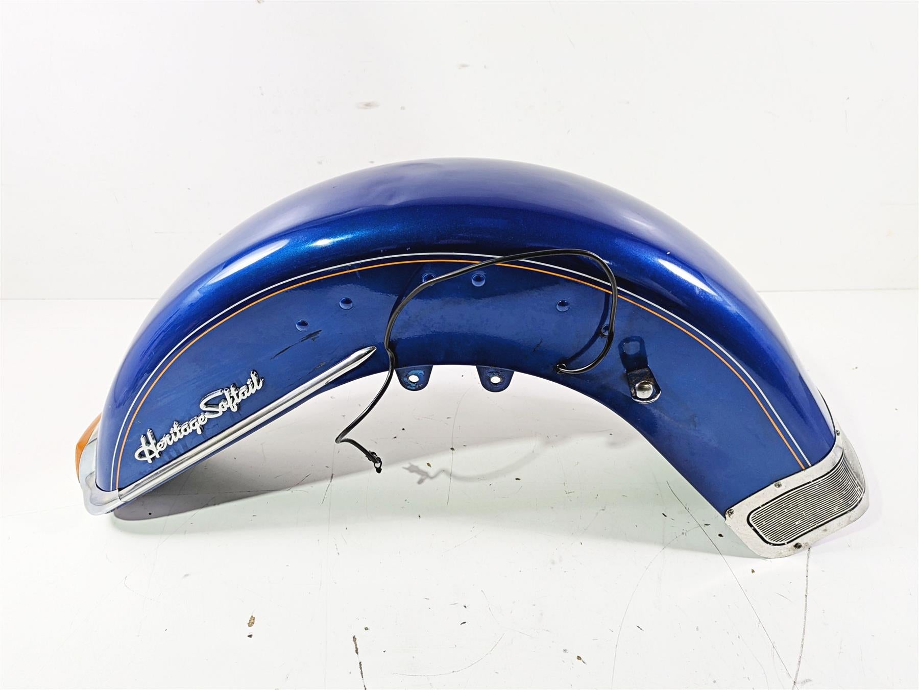 1992 Harley FLSTC Softail Heritage Front Fender Blue - Read 59129-86A {{ shop.shopifyCountryName }} - Mototech271