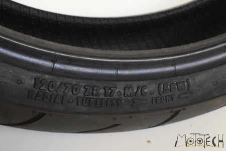 USED Front Tire CONTINENTAL Contimotion Z 120/70-17 DOT4117 96180 {{ shop.shopifyCountryName }} - Mototech271