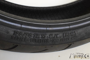 USED Front Tire CONTINENTAL Contimotion Z 120/70-17 DOT4117 96180 | Mototech271