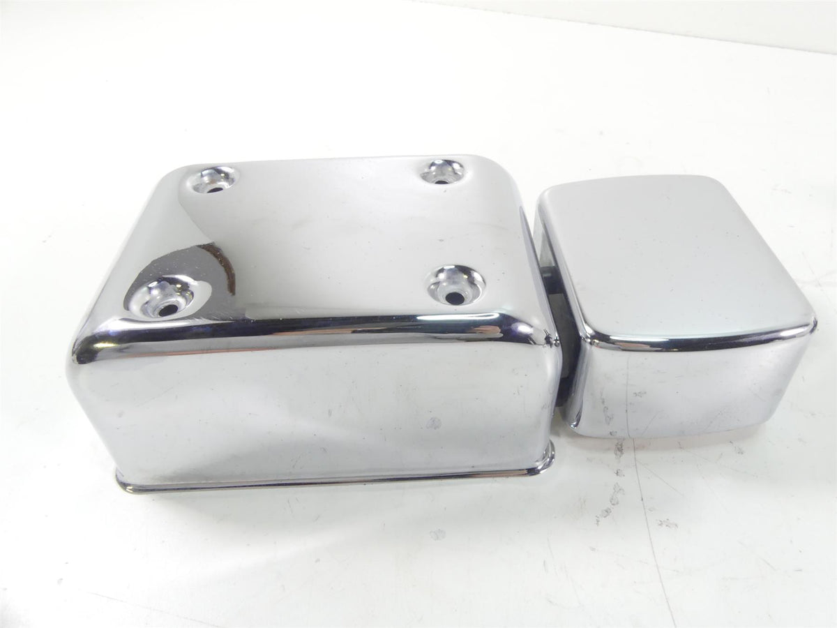 1995 Harley Dyna FXDL Low Rider Electrical Battery Chrome Cover Carrier 66347-91 {{ shop.shopifyCountryName }} - Mototech271
