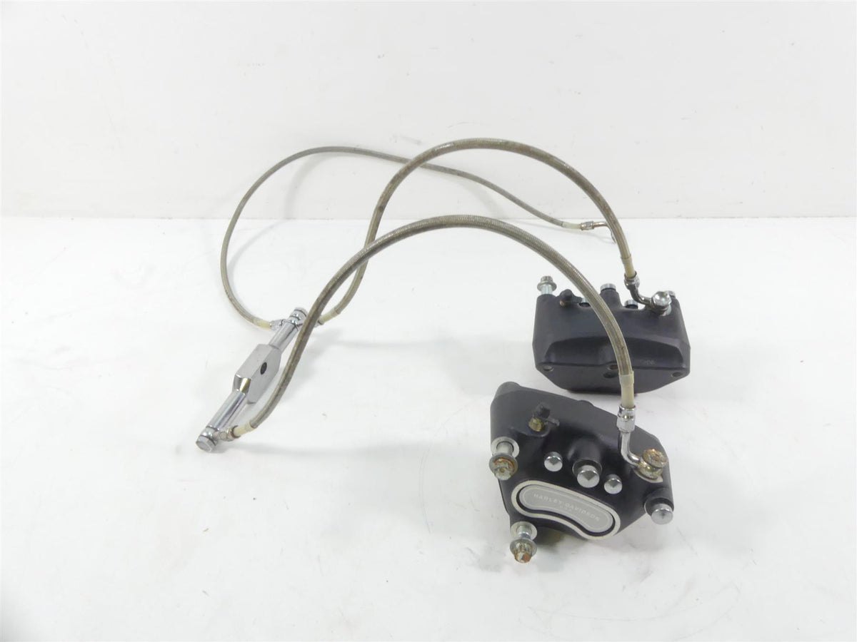 2001 Harley Touring FLHRCI Road King Front Brake Caliper Set 44023-00C 44046-00D {{ shop.shopifyCountryName }} - Mototech271