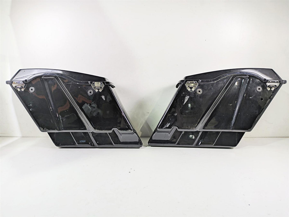 1998 Harley Touring FLHRCI Road King Stretched Saddle Bag Chrome Latches Set {{ shop.shopifyCountryName }} - Mototech271