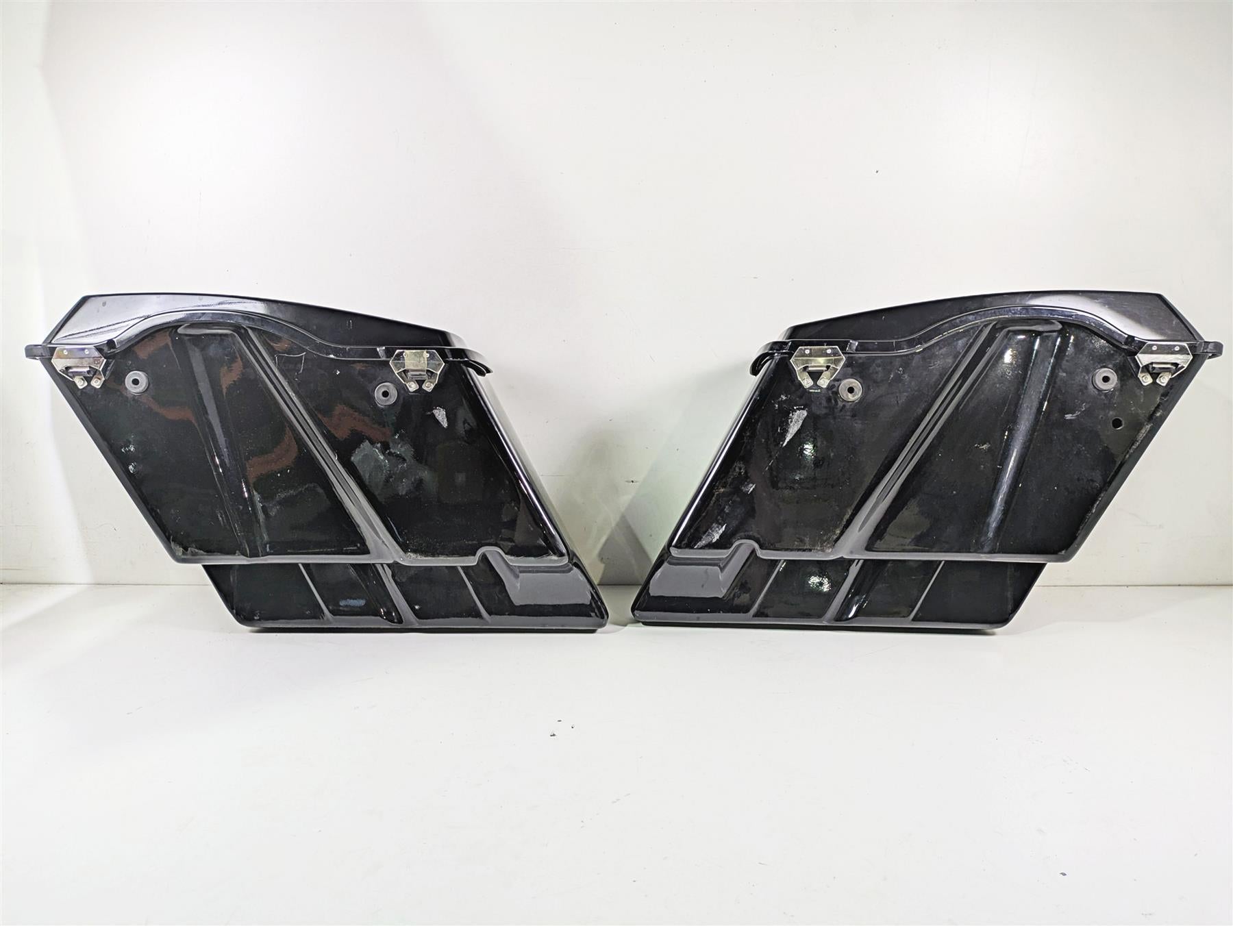 1998 Harley Touring FLHRCI Road King Stretched Saddle Bag Chrome Latches Set {{ shop.shopifyCountryName }} - Mototech271