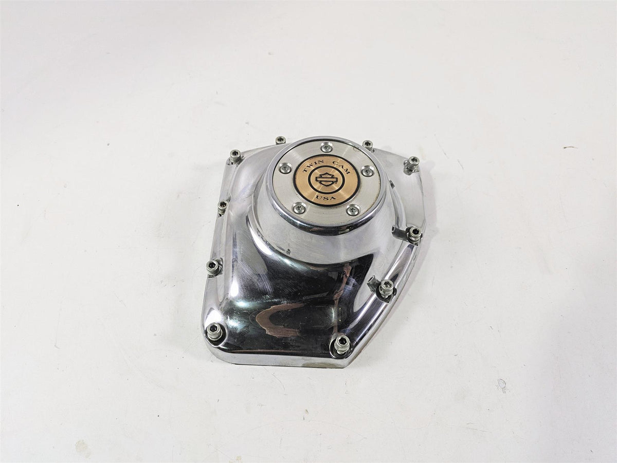 2008 Harley FXDL Dyna Low Rider 105TH Cam Shaft Side Chrome Cover 25362-01A {{ shop.shopifyCountryName }} - Mototech271