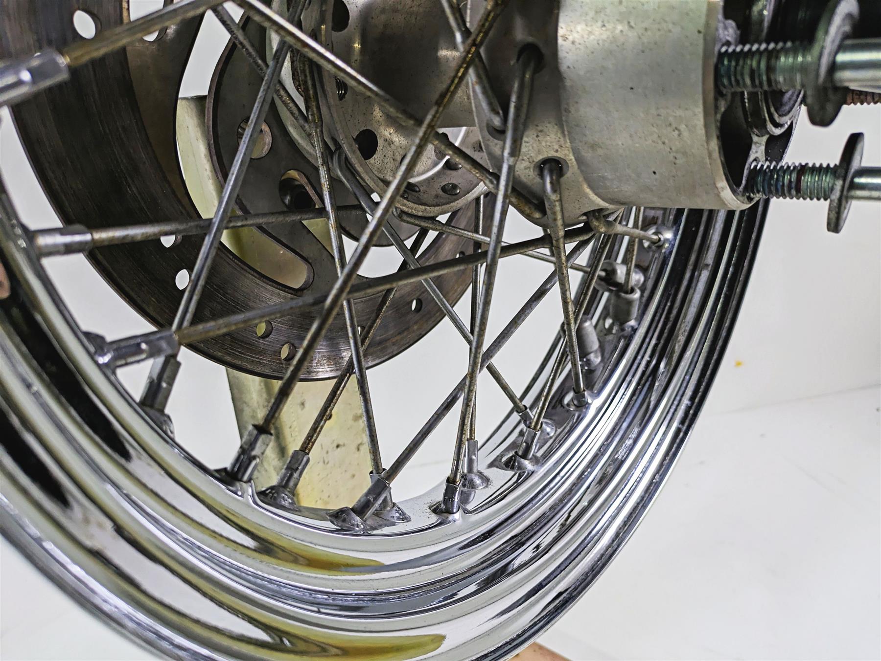 2008 Harley FLSTC Softail Heritage 16x3 Rear Wheel Spoke Rim 40700-08A {{ shop.shopifyCountryName }} - Mototech271