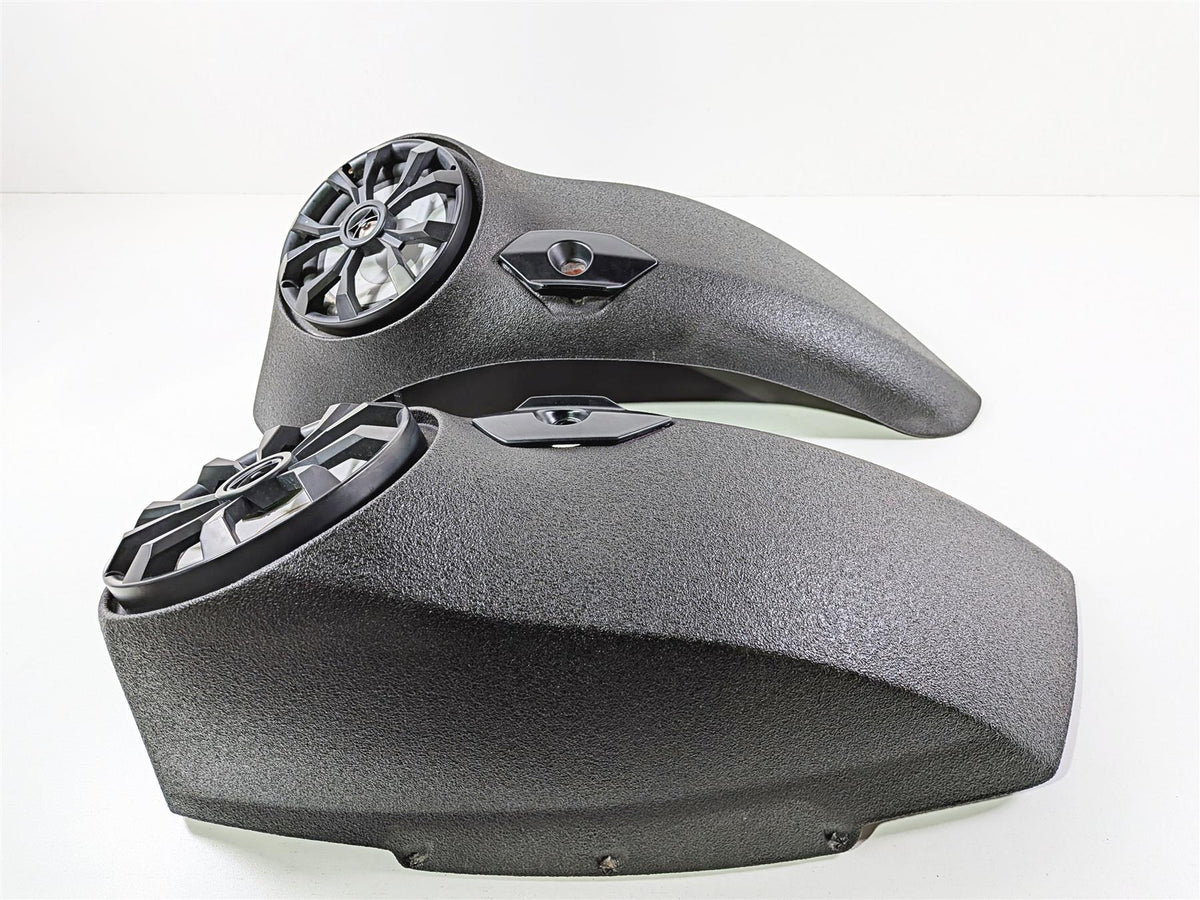 2016 Victory Cross Country Wrinkle Black Saddlebag Lid & Speaker Set {{ shop.shopifyCountryName }} - Mototech271