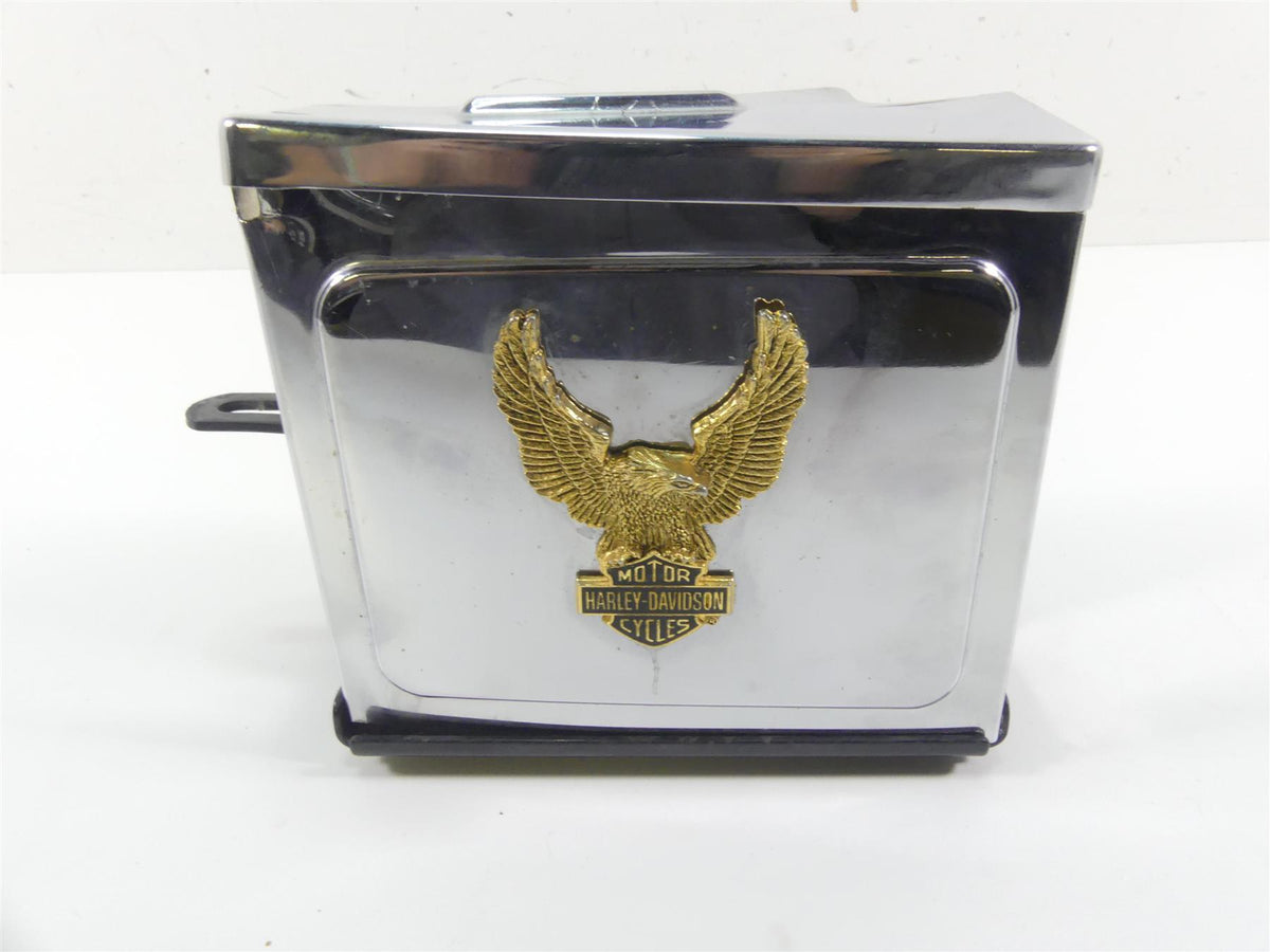 1999 Harley Dyna FXDL Low Rider Battery Tray Holder & Chrome Cover 66375-97 {{ shop.shopifyCountryName }} - Mototech271