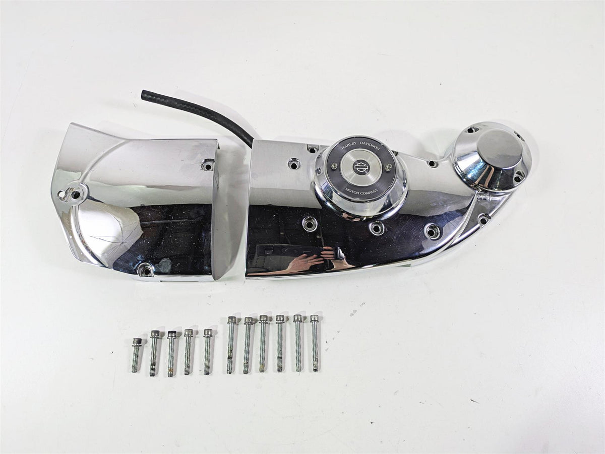 2007 Harley Sportster XL1200 C Engine Side Cams Cover Set 34910-04 25230-04 {{ shop.shopifyCountryName }} - Mototech271