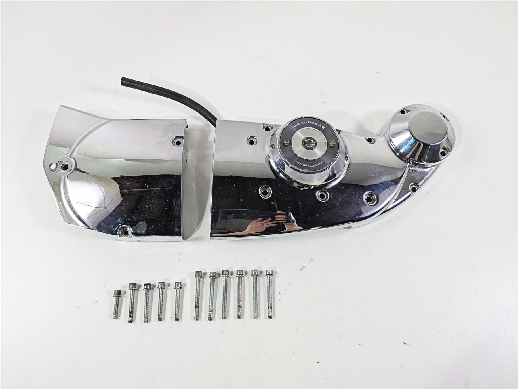 2007 Harley Sportster XL1200 C Engine Side Cams Cover Set 34910-04 25230-04 {{ shop.shopifyCountryName }} - Mototech271