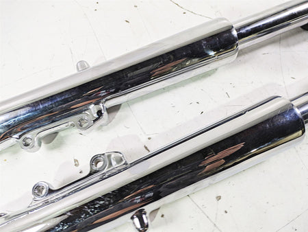2003 Harley Touring FLHTCUI E-Glide 100th Chrome Front Fork Legs 41mm 46495-02A {{ shop.shopifyCountryName }} - Mototech271