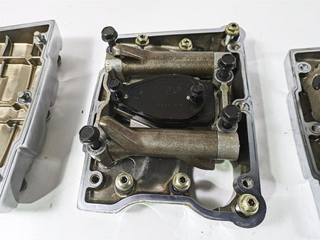 2003 Harley Dyna FXDL Low Rider 100TH Rocker Box Valve Cover Set 17571-99 {{ shop.shopifyCountryName }} - Mototech271