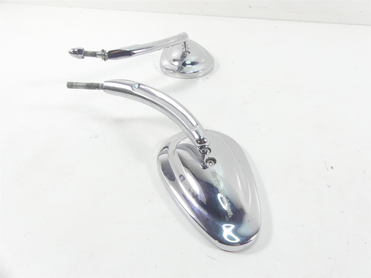 2004 Harley FLHTC SE CVO Electra Glide Nice Chrome Tear Drop Mirror Set 91928-03 {{ shop.shopifyCountryName }} - Mototech271