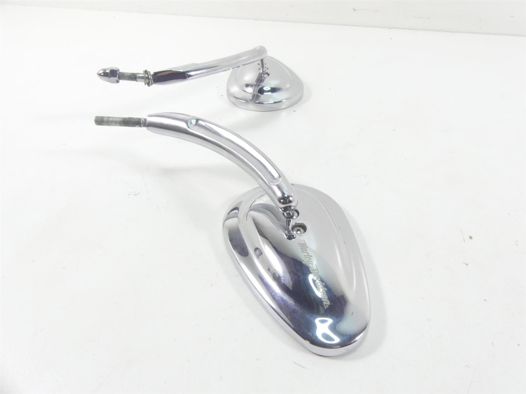 2004 Harley FLHTC SE CVO Electra Glide Nice Chrome Tear Drop Mirror Set 91928-03 {{ shop.shopifyCountryName }} - Mototech271