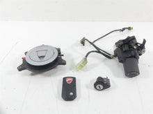 Load image into Gallery viewer, 2015 Ducati Diavel Carbon Red Hands Free Ignition Switch Key Cap Set 59821232A

