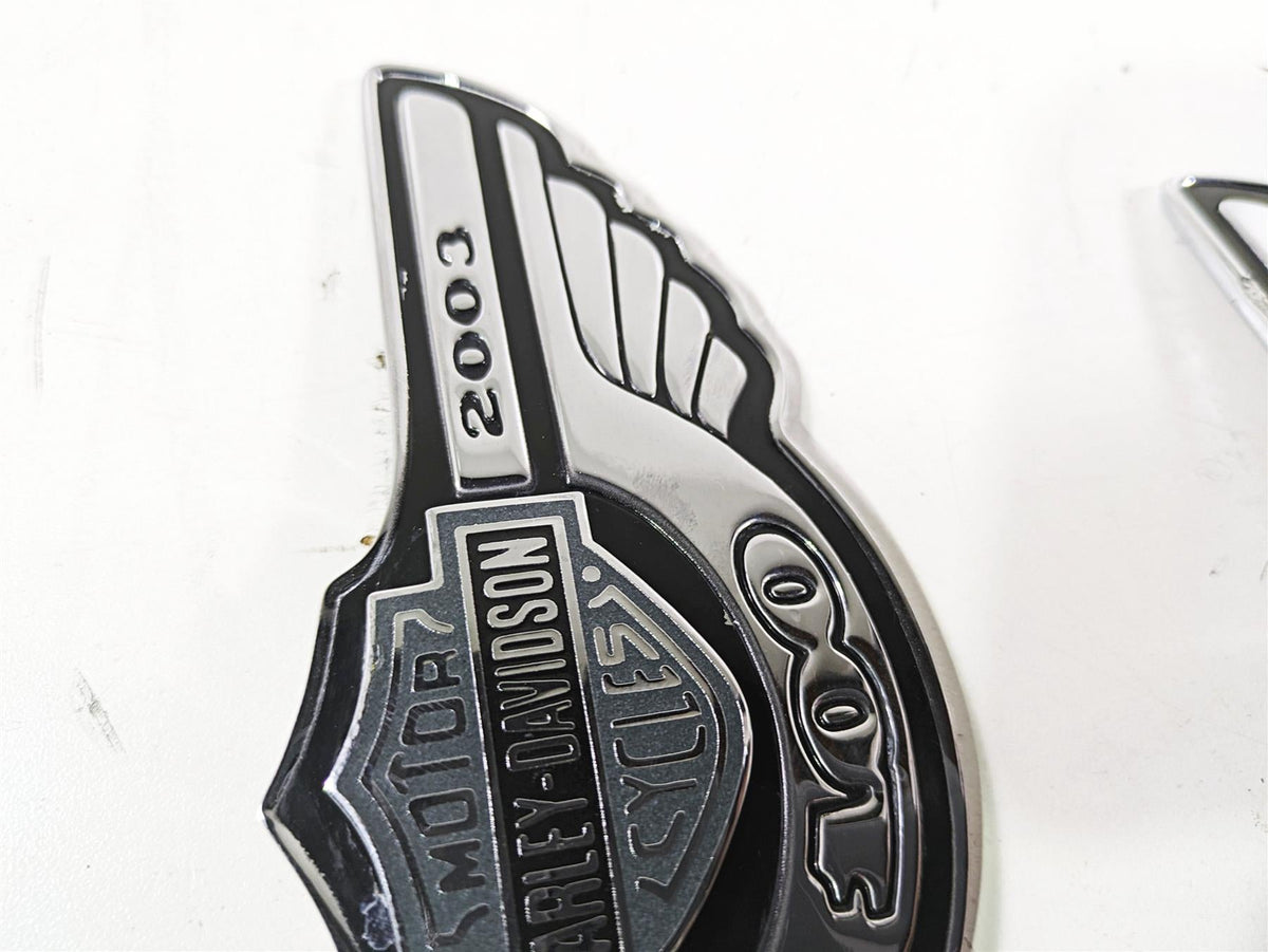 2003 Harley Dyna FXDL Low Rider 100TH Tank Emblems Badges 62230-03A 62231-03A {{ shop.shopifyCountryName }} - Mototech271