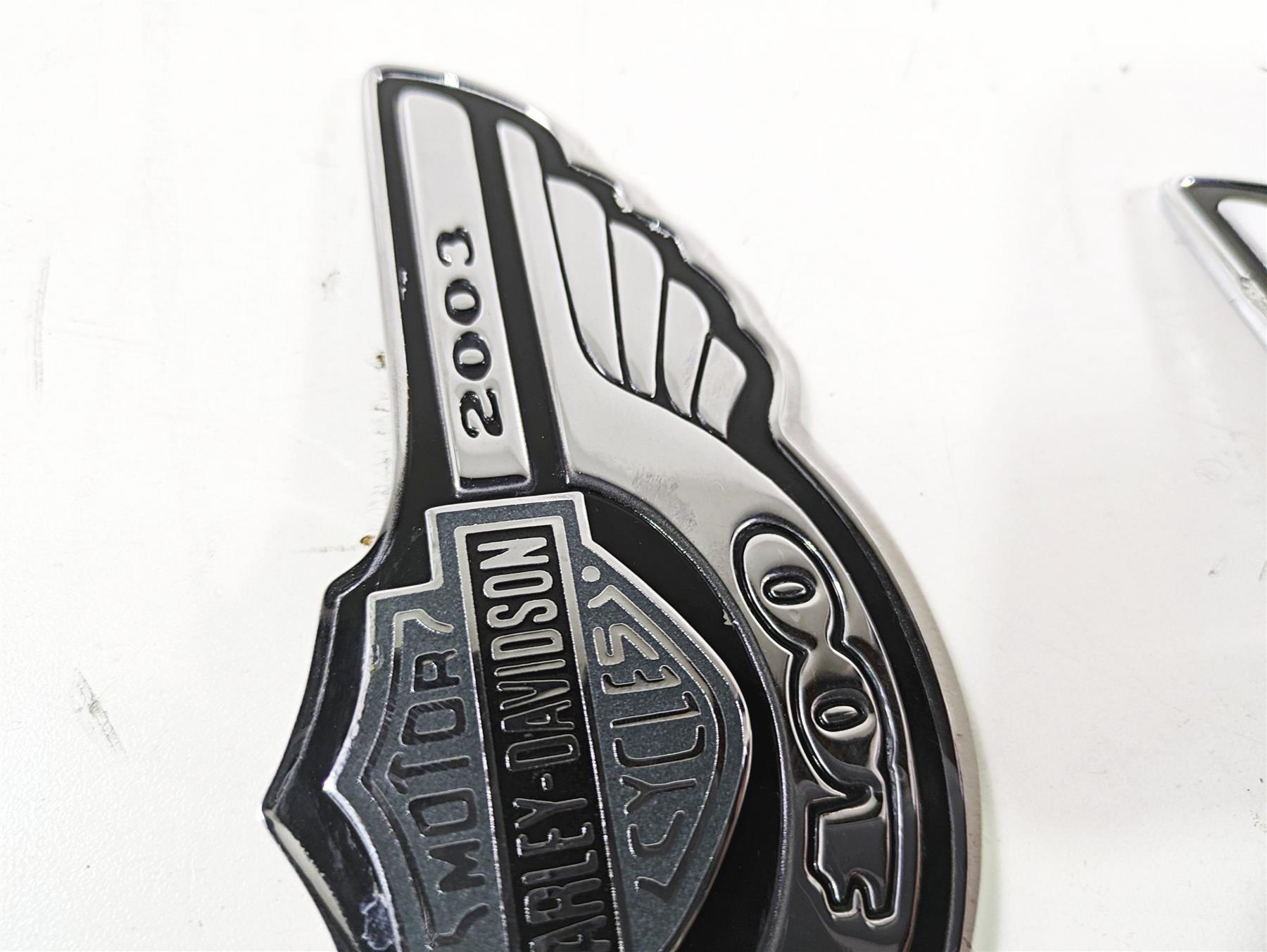 2003 Harley Dyna FXDL Low Rider 100TH Tank Emblems Badges 62230-03A 62231-03A {{ shop.shopifyCountryName }} - Mototech271