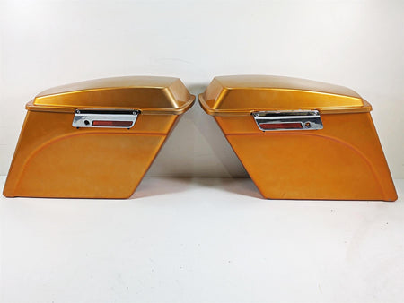 2011 Harley Touring FLTRU Road Glide 4" Extended Saddlebag Saddle Bag Set for 2 into 1 Exhaust System {{ shop.shopifyCountryName }} - Mototech271