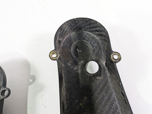 2009 Ducati Multistrada 1100 S Carbon Timing Cover Fairing Set 24510861 24510851