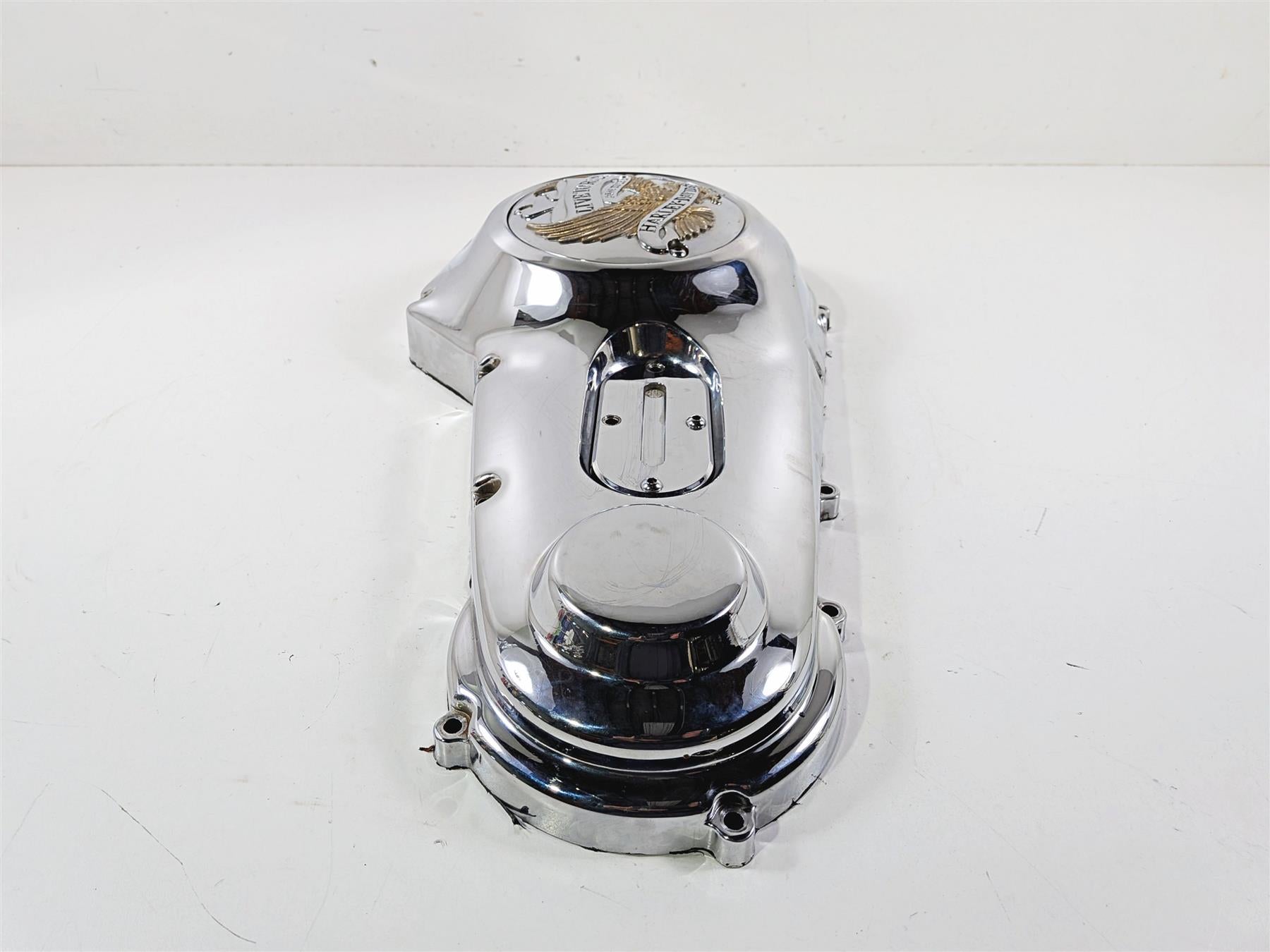 1996 Harley FLSTC Softail Heritage Chrome Outer Primary Clutch Cover 60506-95 {{ shop.shopifyCountryName }} - Mototech271