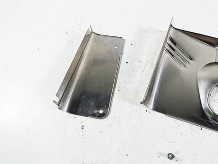 2002 Harley FLSTC Softail Heritage Stainless Lamp Headlight Cover Set 67808-86 {{ shop.shopifyCountryName }} - Mototech271
