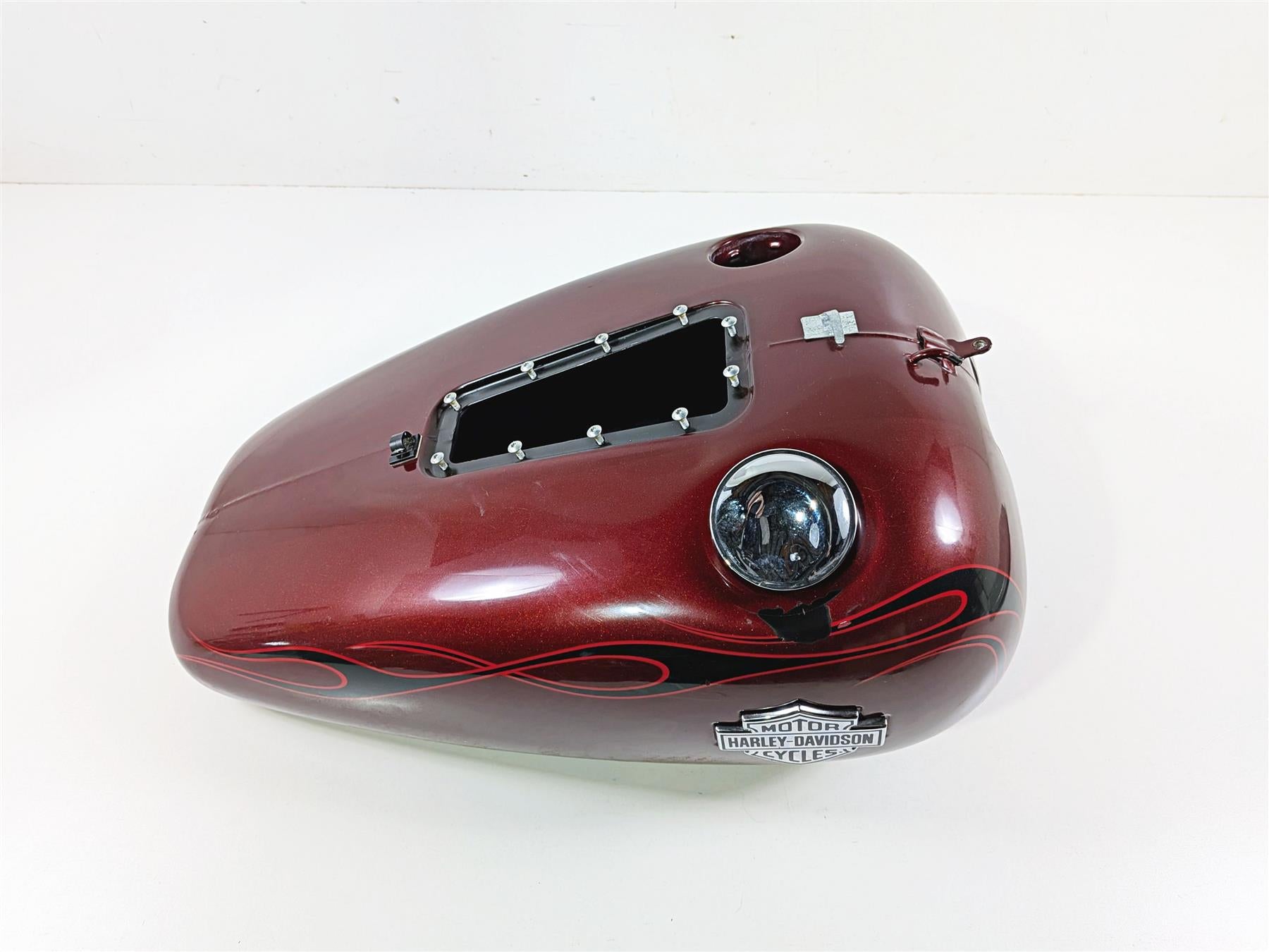 2009 Harley FXCWC Softail Rocker Fuel Gas Petrol Tank Crimson Red -Dent 62105-08 {{ shop.shopifyCountryName }} - Mototech271