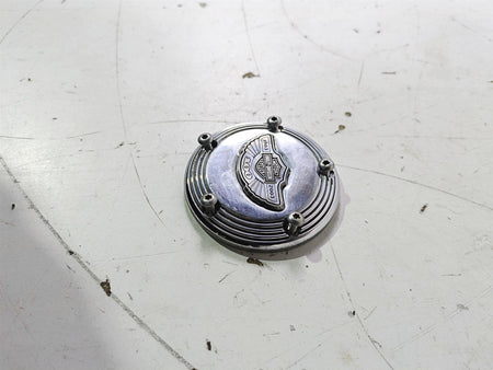 2003 Harley Touring FLHTCUI E-Glide 100th Chrome Cam Camshaft Cover 32536-03 {{ shop.shopifyCountryName }} - Mototech271
