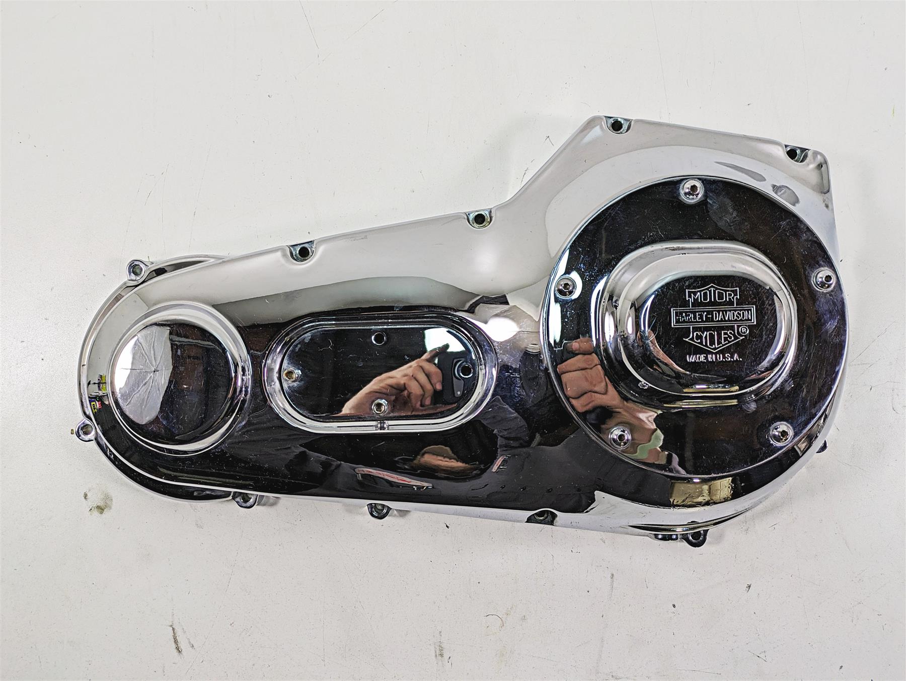 1999 Harley Dyna FXDL Low Rider Outer Primary Drive Chrome Clutch Cover 60506-99 {{ shop.shopifyCountryName }} - Mototech271