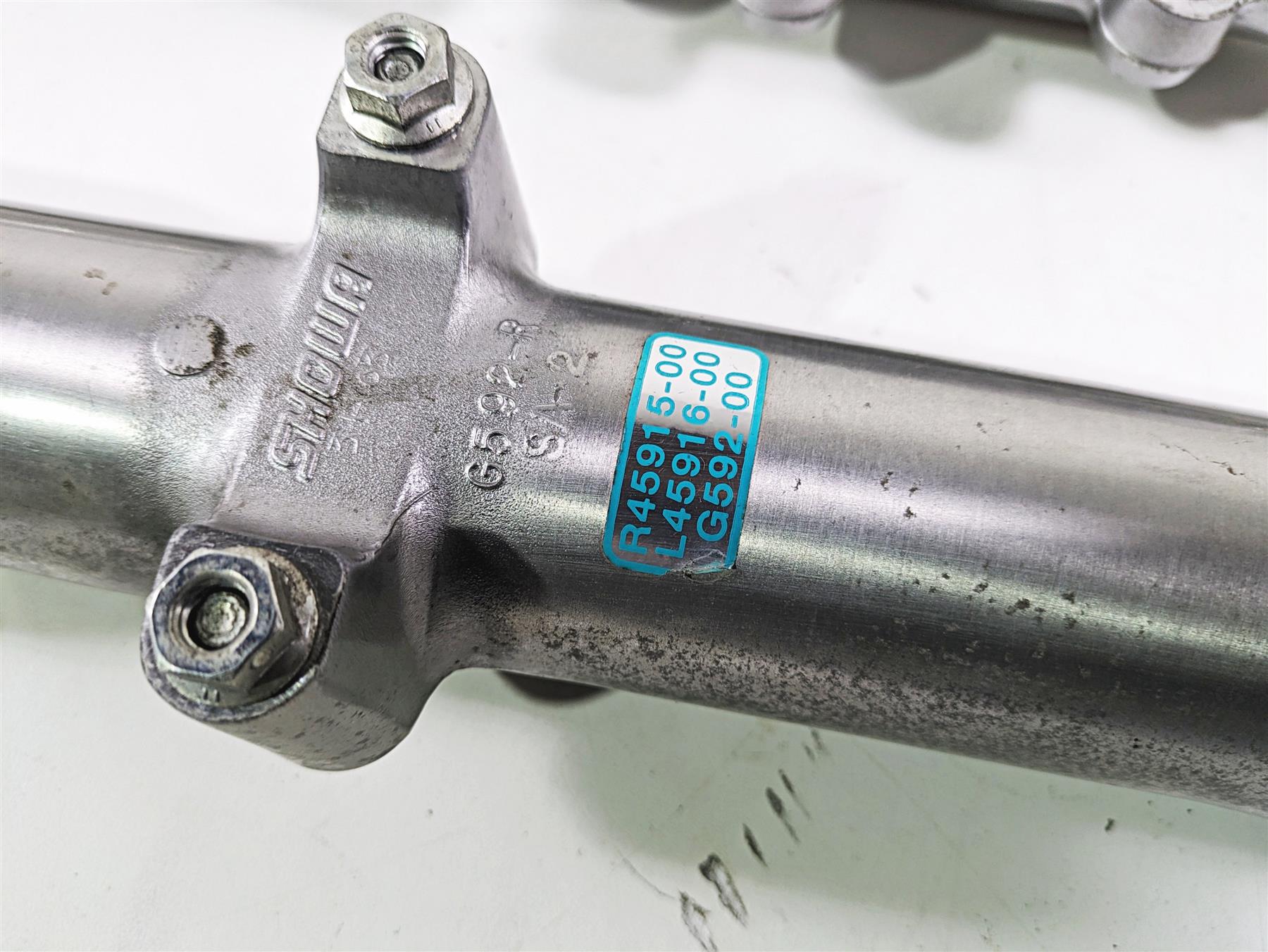 2003 Harley FLSTC Softail Heritage 100th Front Fork Legs 41mm 45915-00 45916-00 {{ shop.shopifyCountryName }} - Mototech271