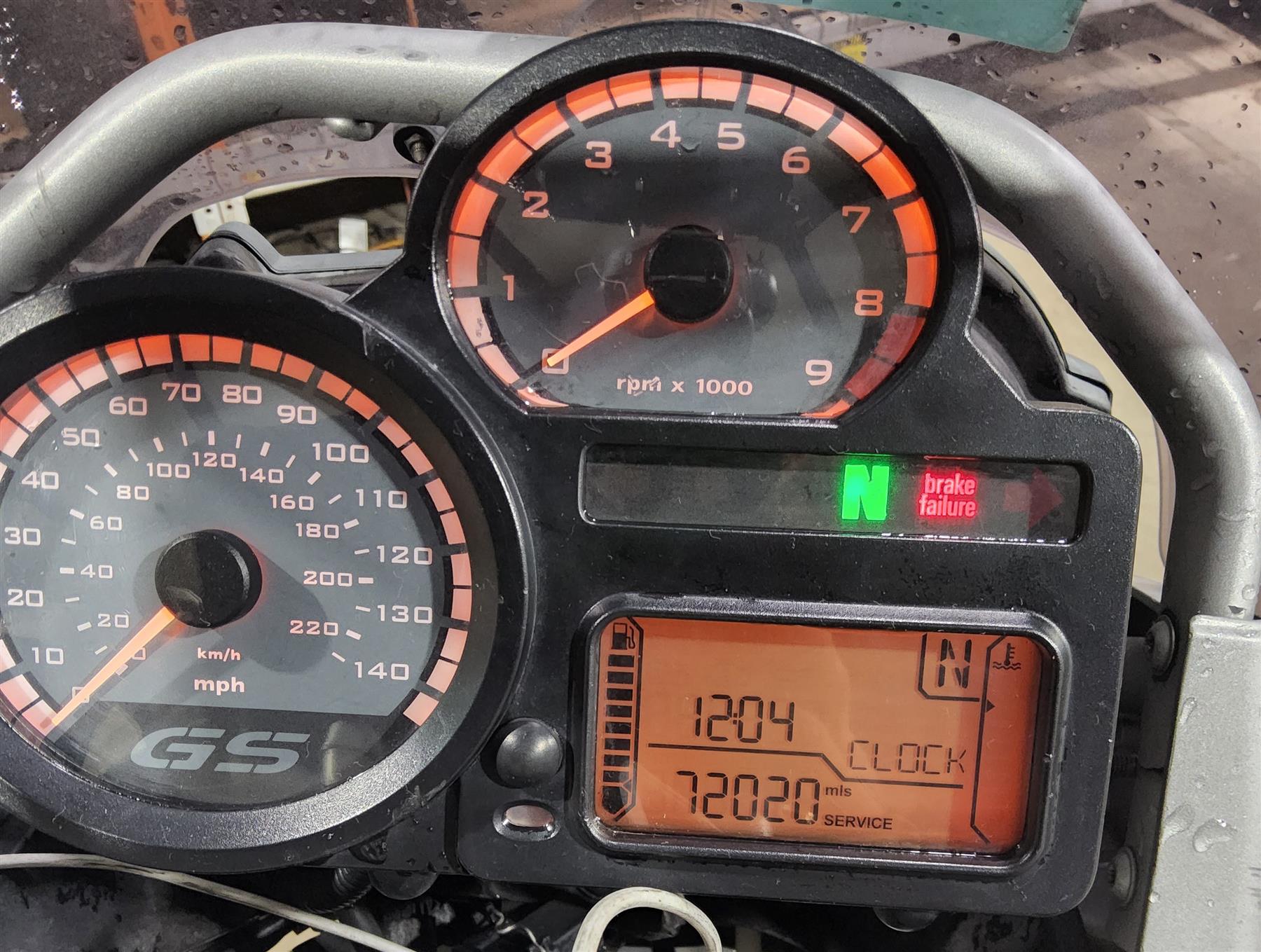 2009 BMW R1200GS K255 Adv Speedometer Gauges Instrument 72K 62117718196 {{ shop.shopifyCountryName }} - Mototech271