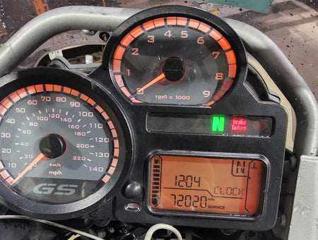 2009 BMW R1200GS K255 Adv Speedometer Gauges Instrument 72K 62117718196 {{ shop.shopifyCountryName }} - Mototech271
