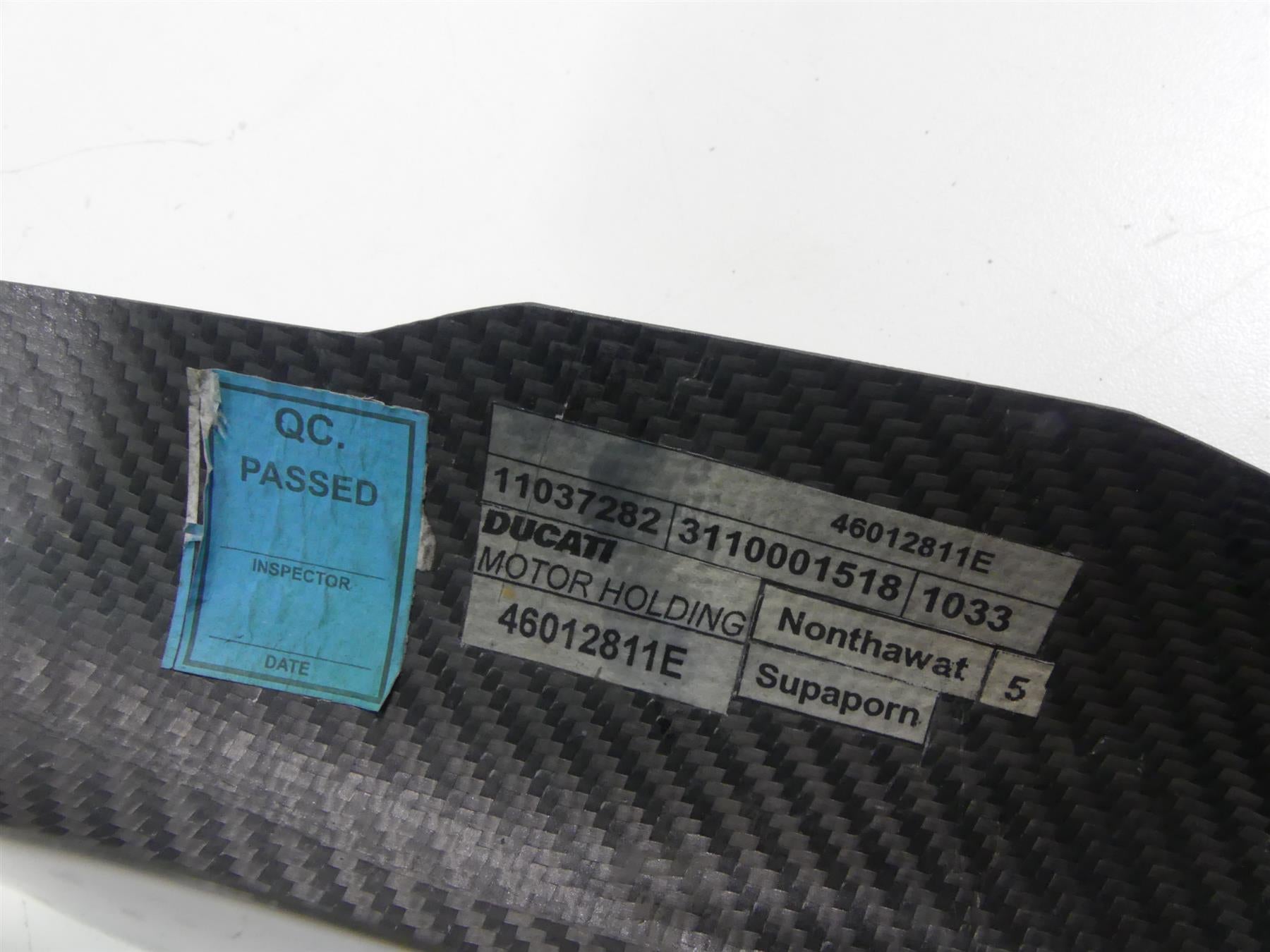 2011 Ducati Hypermotard 1100 SP Front Fork Lower Carbon Fiber Guards 46012801E {{ shop.shopifyCountryName }} - Mototech271
