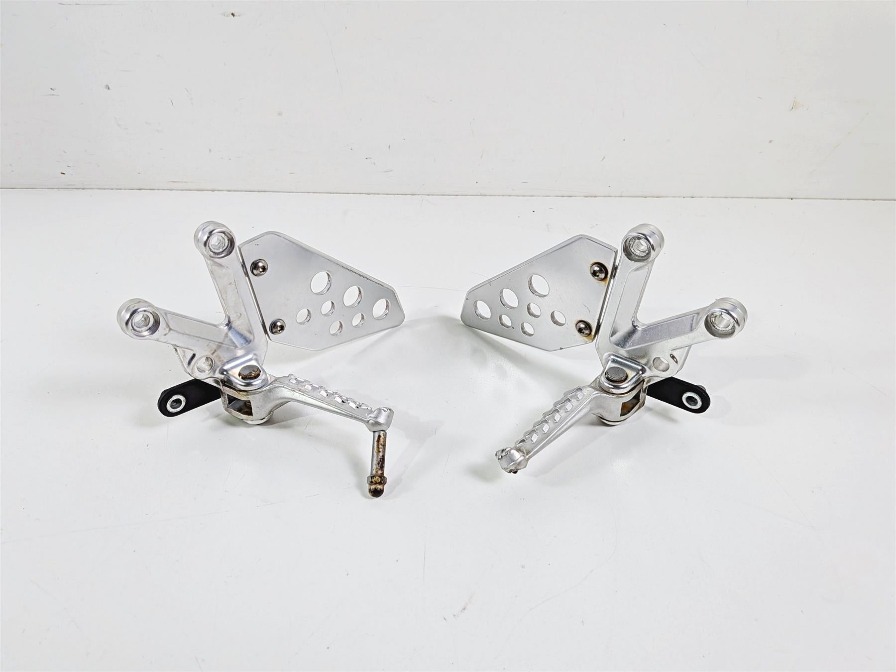 2008 Aprilia RSVR 1000 Factory Front Left & Right Foot Pegs AP8154069 AP8154070