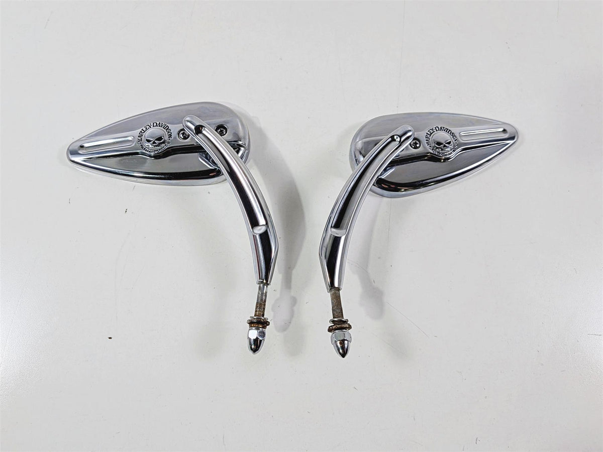2014 Harley Touring FLHTK Electra Glide Willie G Teardrop Chrome Mirror 56000394-Mototech271