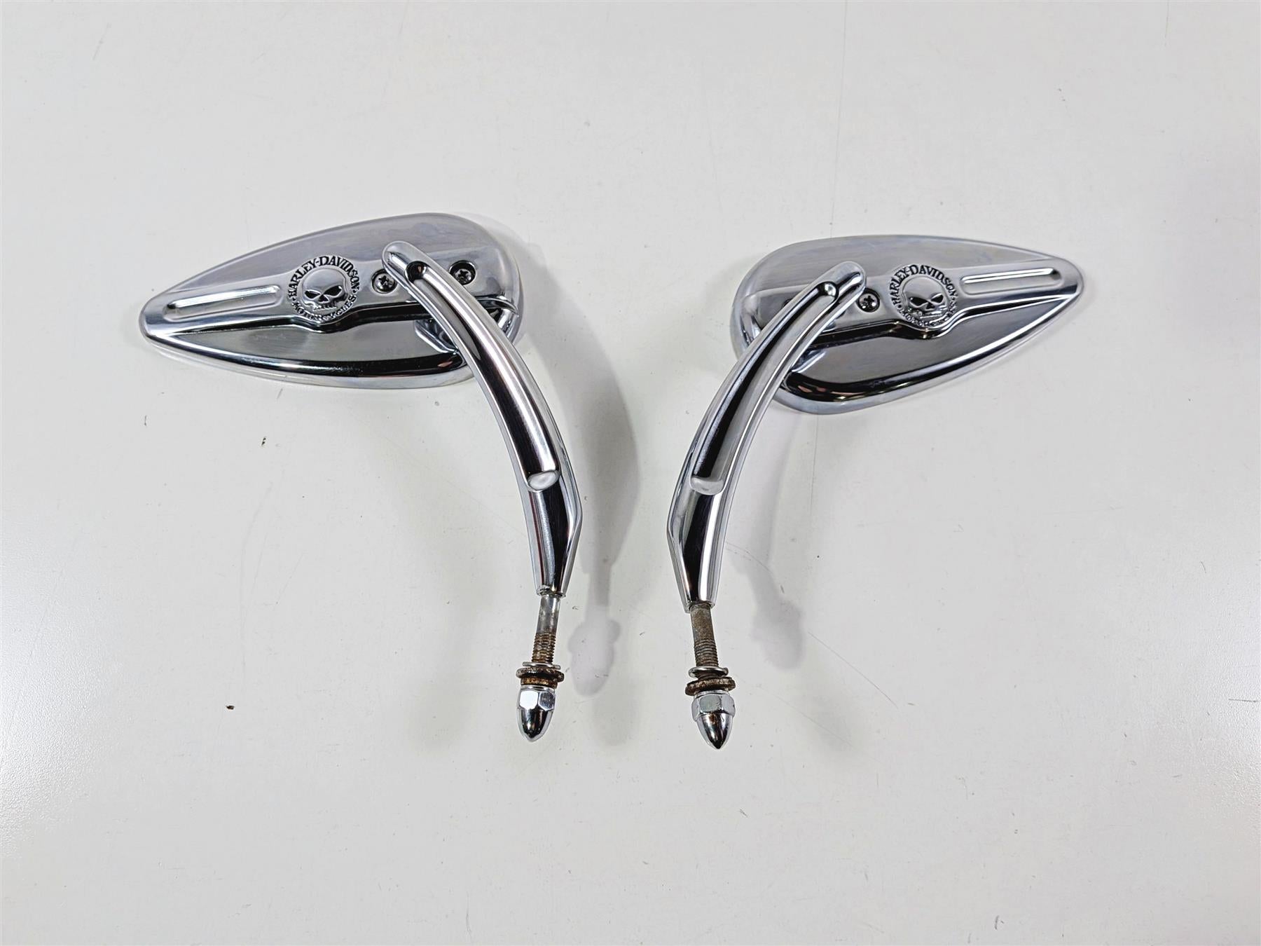 2014 Harley Touring FLHTK Electra Glide Willie G Teardrop Chrome Mirror 56000394-Mototech271