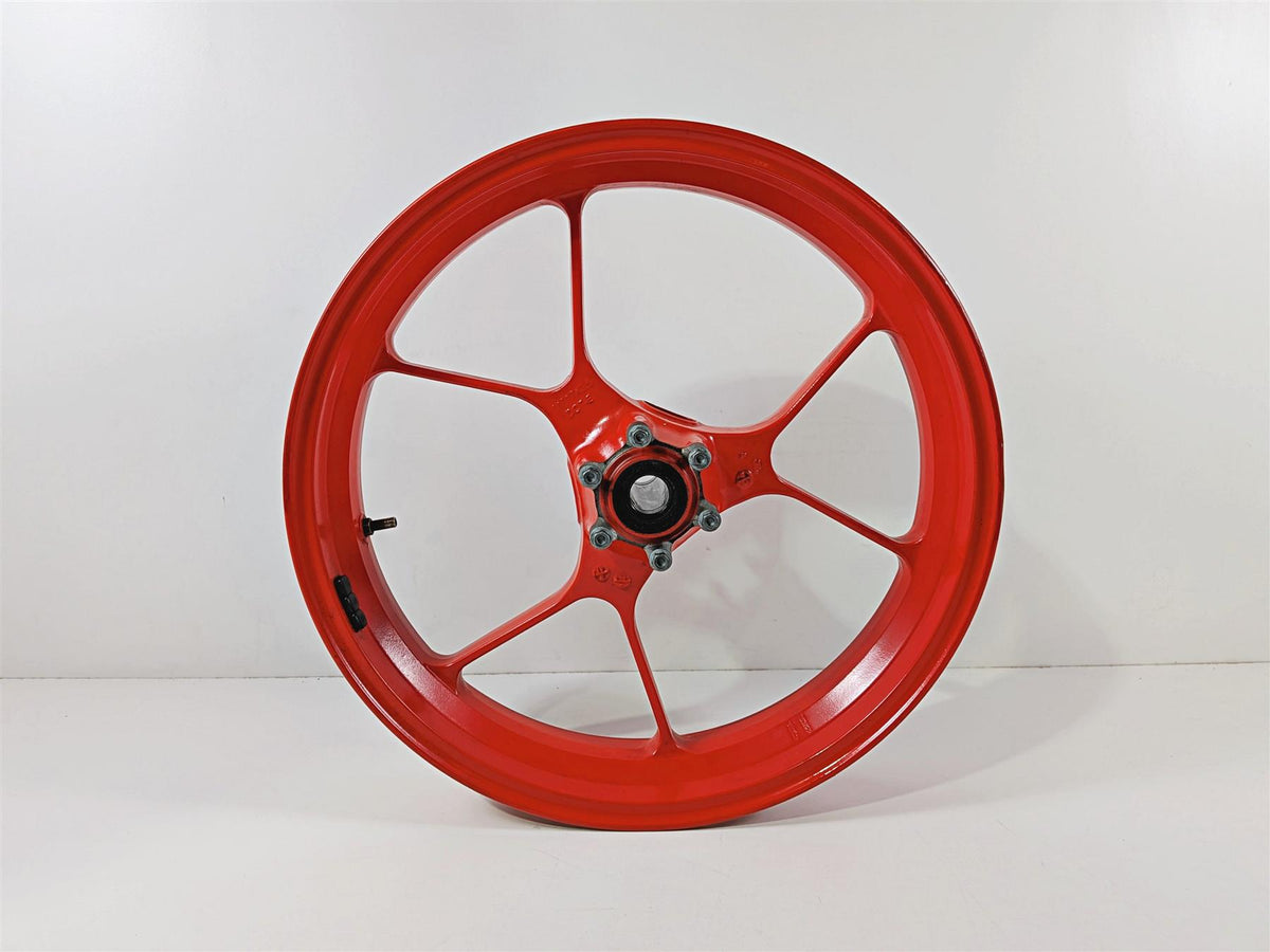 2016 Aprilia RSV 1100 Tuono V4 Factory Strgt Front Red 17x3.5 Wheel Rim 2B002105 {{ shop.shopifyCountryName }} - Mototech271